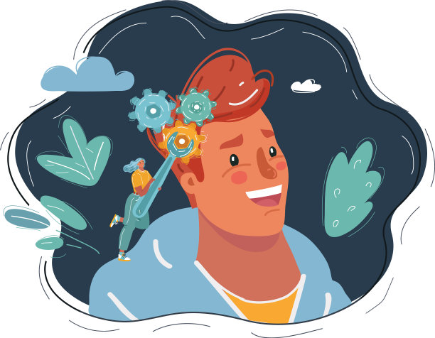 妇女工作与齿轮图片下载