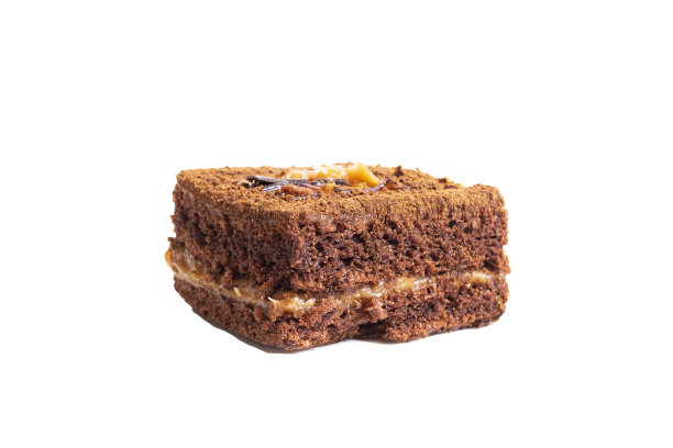 蜂蜜蛋糕孤立在白色的背景图片下载