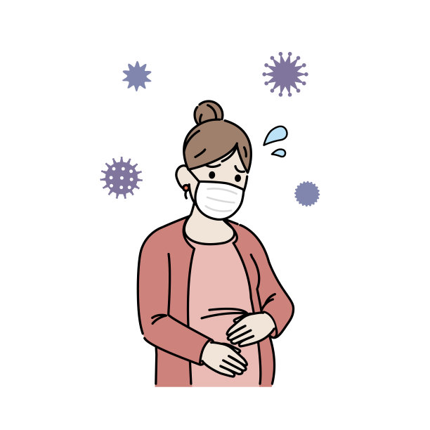 孕妇担心病毒说明图片下载