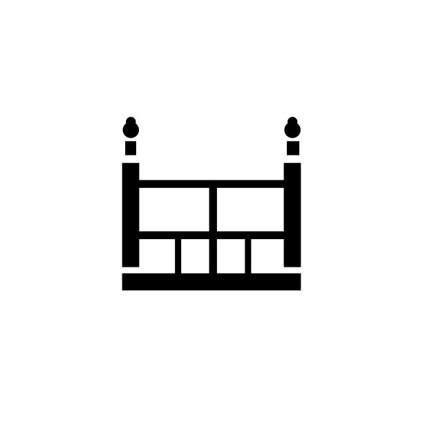 栏杆剪影图标矢量材质图片下载