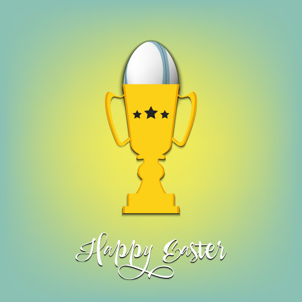 在高脚杯里的鸡蛋形状的足球图片下载