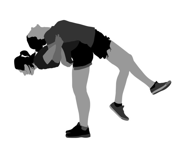 运动女孩爬起来，伸展她的身体图片下载