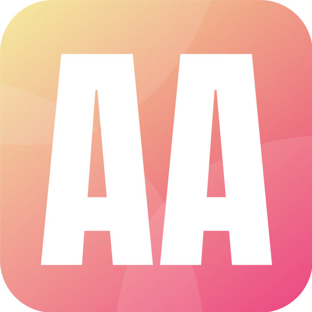 Aa字母标志设计风格简约图片下载