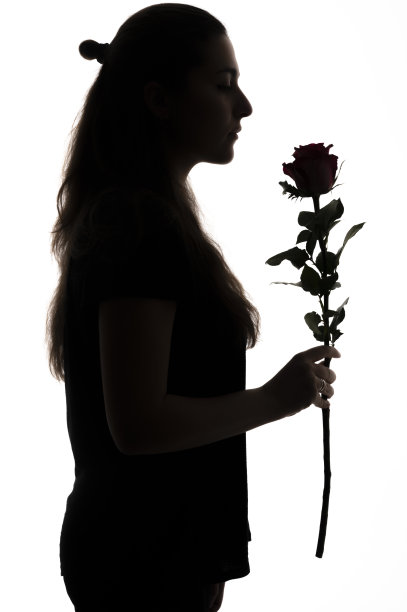 女性的剪影图片下载