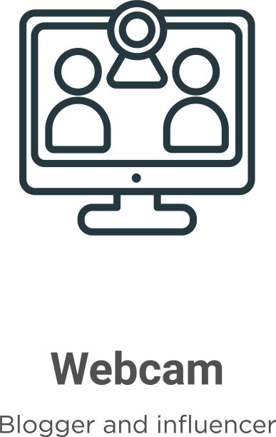 摄像头轮廓图标细线黑色摄像头图标图片下载