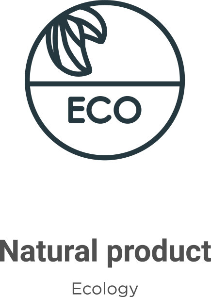 天然产品轮廓图标细线黑色图片下载