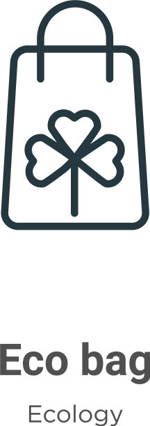 生态袋轮廓图标细线黑色生态袋图标图片下载