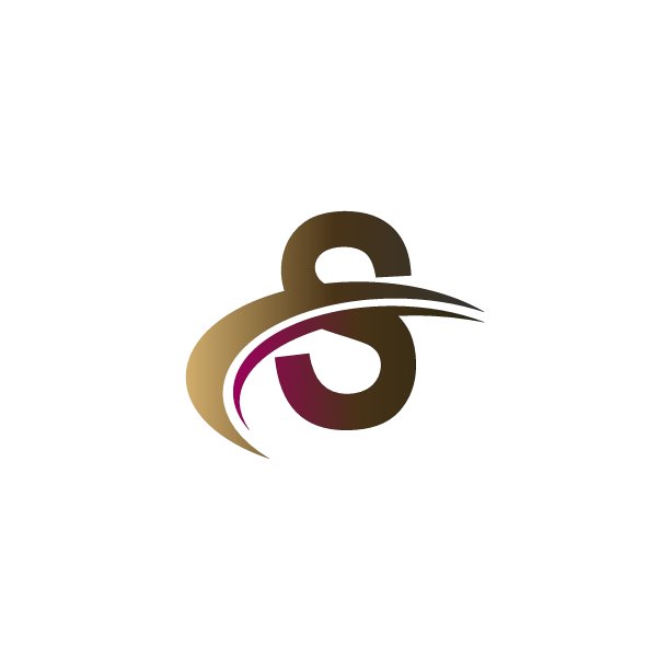 字母与快速斜线设计的混合Logo图标概念图片下载