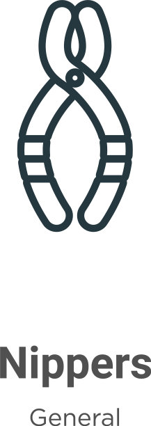 镊子轮廓图标细线黑色镊子图标图片下载