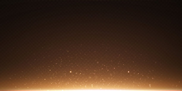 圣诞金光落花。魔法抽象的金尘和炫目。喜庆的圣诞背景。抽象的金色粒子和闪光在黑色背景图片下载