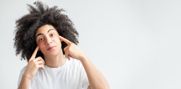 男士面部护理广告banner眼膜图片下载
