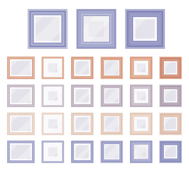 图片和照片方形框灯设置为家庭，办公室图片下载