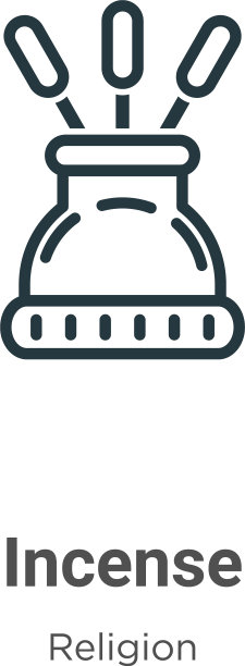 香轮廓图标细线黑香图标图片下载