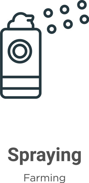 喷涂轮廓图标细线黑色喷涂图片下载