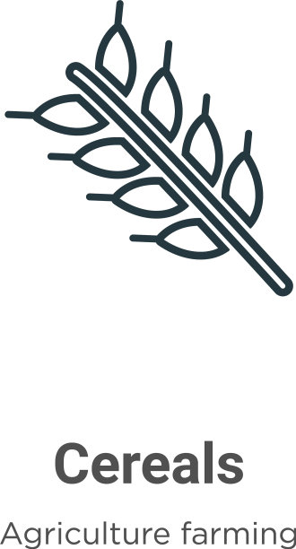 谷物轮廓图标细线黑色谷物图标图片下载