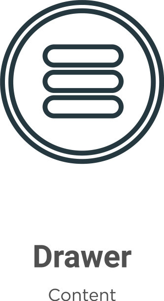 抽屉轮廓图标细线黑色抽屉图标图片下载