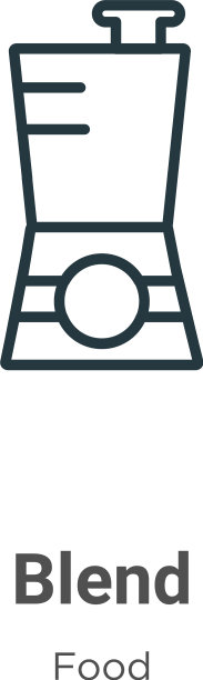 混合轮廓图标细线黑色混合图标图片下载