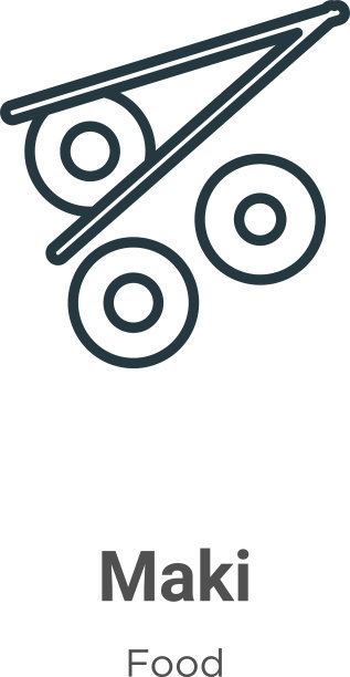 Maki轮廓图标细线黑色Maki图标平图片下载