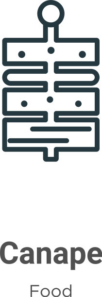 开胃小菜轮廓黑色图标图片下载