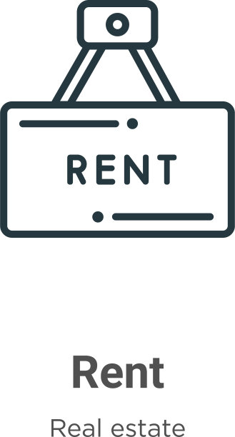 出租轮廓图标细线黑色出租图标平坦图片下载