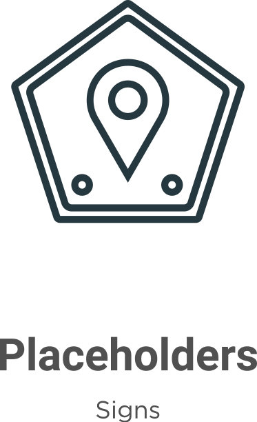 占位符轮廓图标细线黑色图片下载