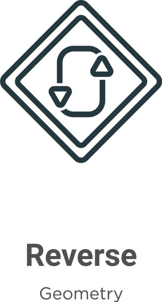 反向轮廓图标细线黑色反向图标图片下载