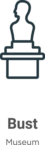 胸围轮廓图标细线黑色胸围图标平图片下载