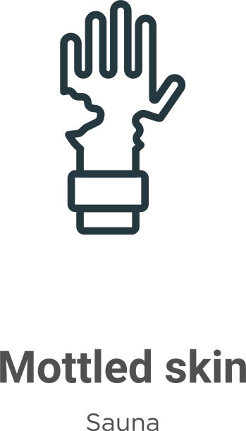 斑驳的皮肤轮廓图标细线黑色斑驳图片下载