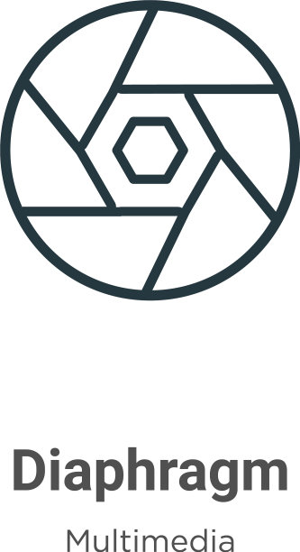 横隔膜轮廓图标细线黑色横隔膜图片下载