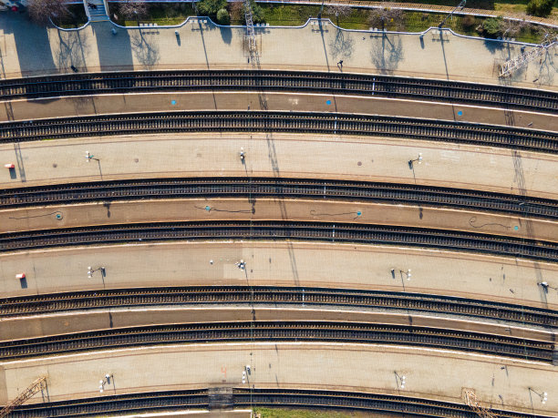 火车站俯视图图片下载