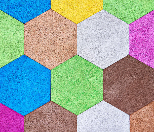 抽象的彩色背景来自六边形图片下载