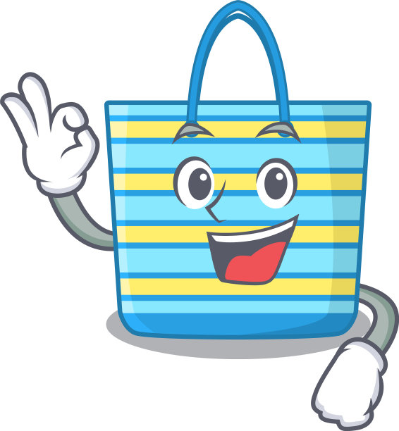 吉祥物沙滩包的设计风格与一个ok图片下载