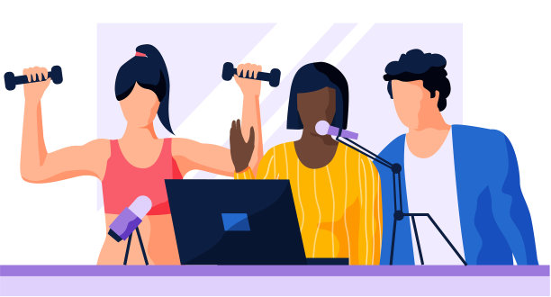 女子运动员举哑铃夫妇录音图片下载