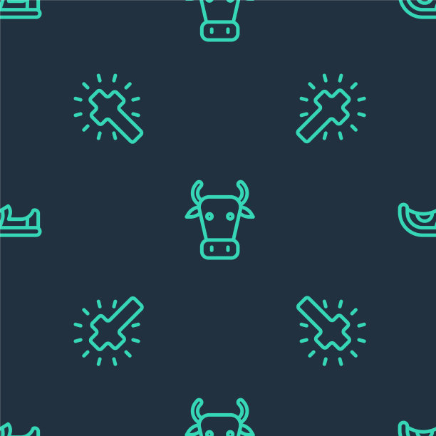 把线牛基督十字架和印第安鞋图片下载