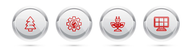 设置线圣诞树叶植物齿轮图片下载