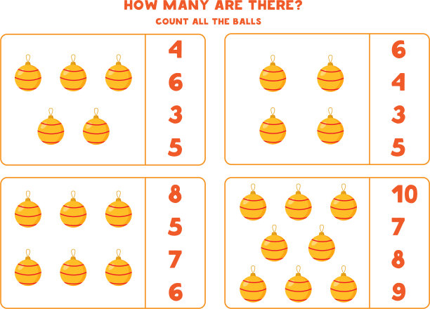 儿童数数游戏与卡通数学游戏图片下载