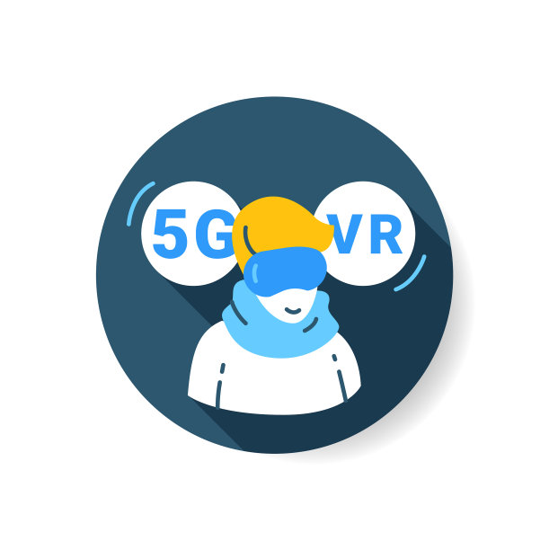 5g vr平面图标颜色图片下载