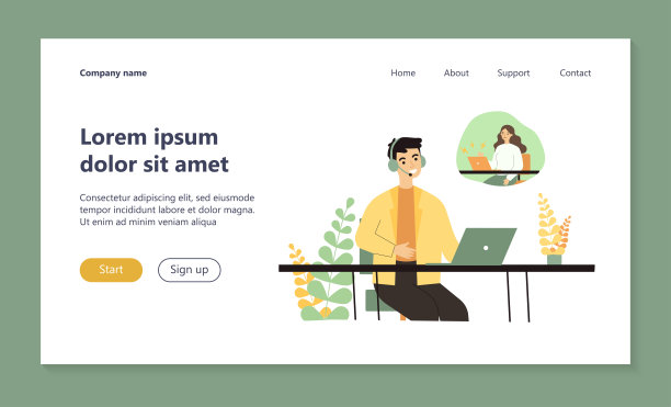 支持操作员与不满意的客户通话图片下载