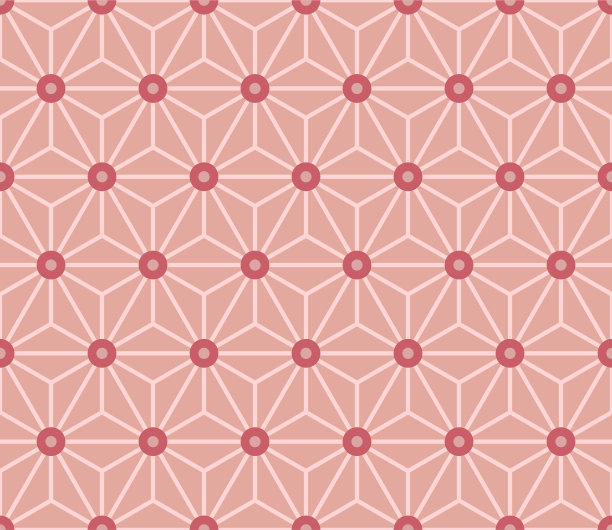 日本六角星矢量无缝图案图片下载