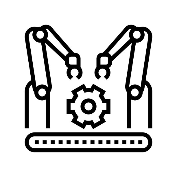 工厂输送车线图标矢量插图图片下载