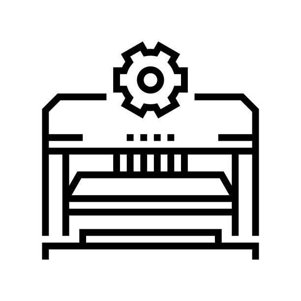 成型和冲压零件汽车线图标矢量插图图片下载