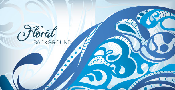 豪华的花卉背景复古装饰图片下载