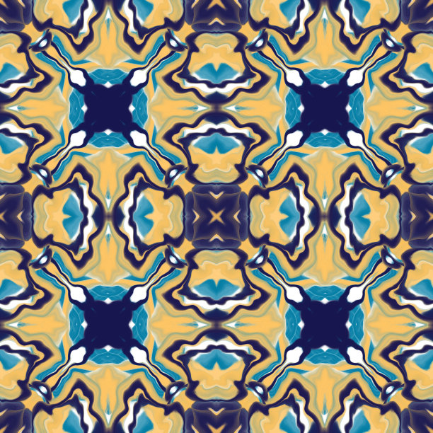 抽象万花筒彩色无缝图案。图片下载