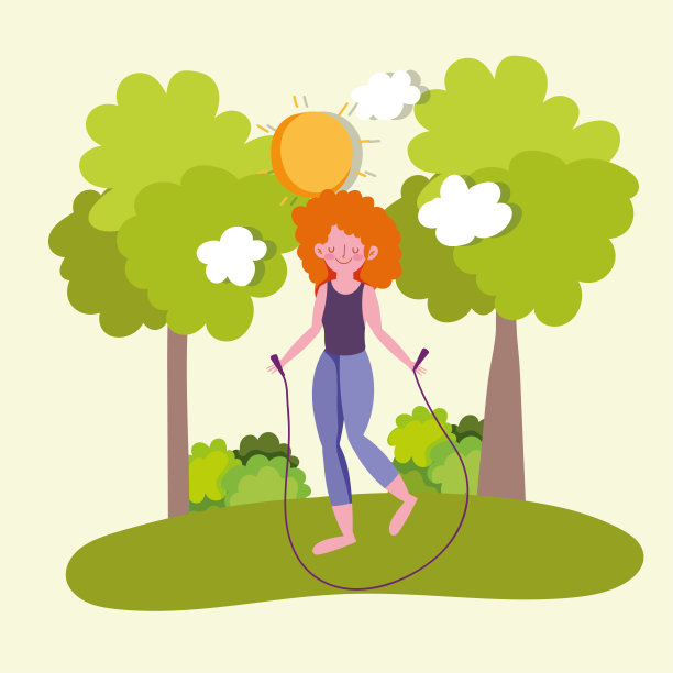 跳绳女孩图片下载