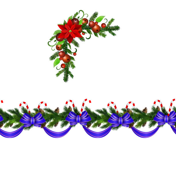 圣诞冬青早午餐装饰图片下载