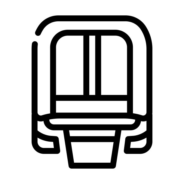 磁悬浮现代列车铁路线图标矢量图图片下载