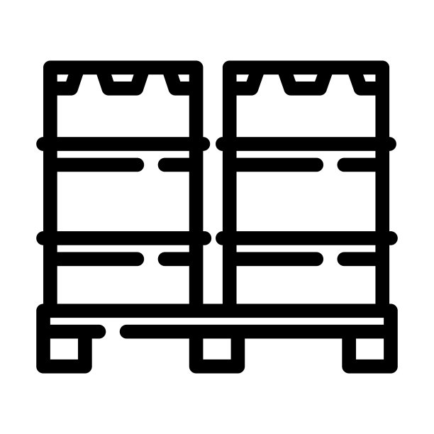 桶批发线图标矢量插图图片下载