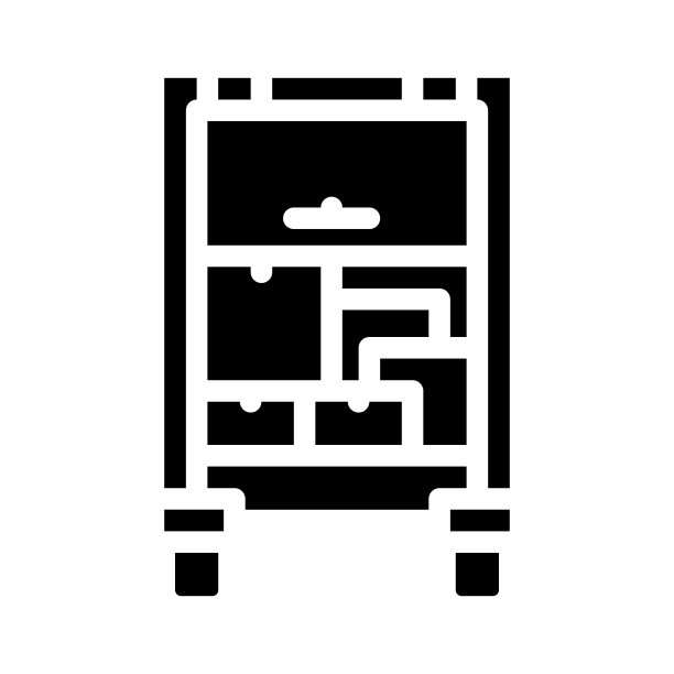 卡车批发字形图标矢量插图图片下载