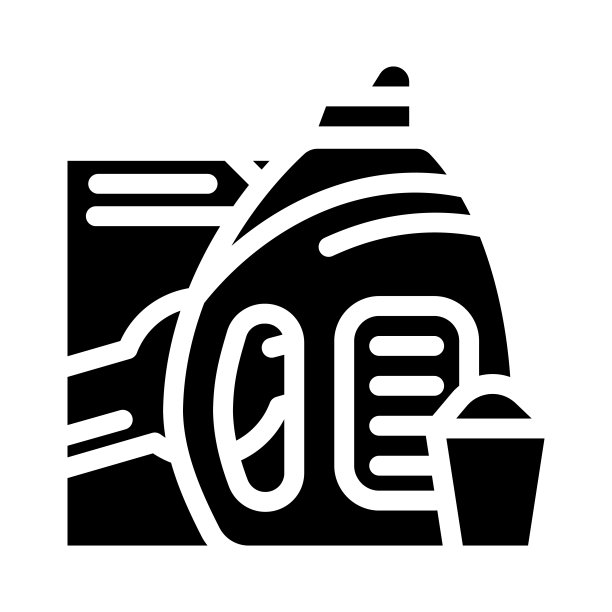 色彩保存洗涤剂字形图标矢量插图图片下载