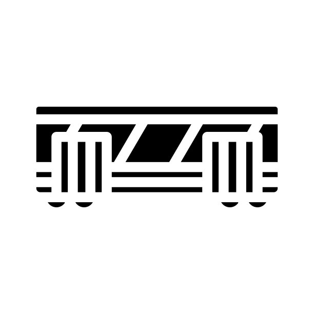 铁路车厢标志符号矢量图图片下载